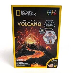 Ultimate Volcano Kit National Geographic Age 8+ STEM Volcanic Specimen NEW *Read